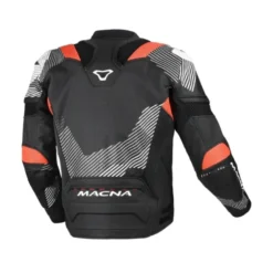 Giacca In Pelle Macna Ignite Nero Rosso