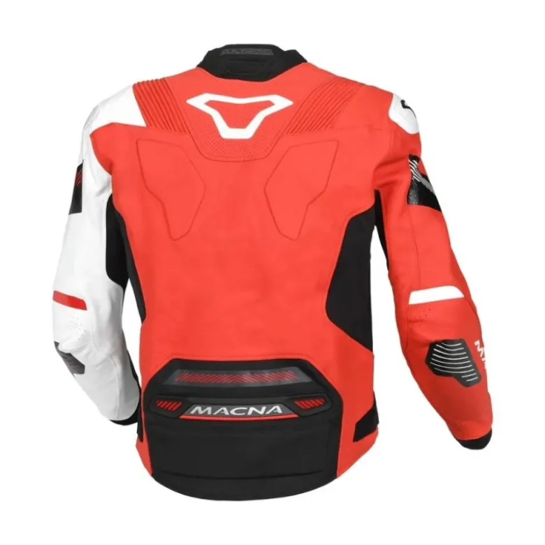 Giacca In Pelle Macna Pointer Bianco Rosso