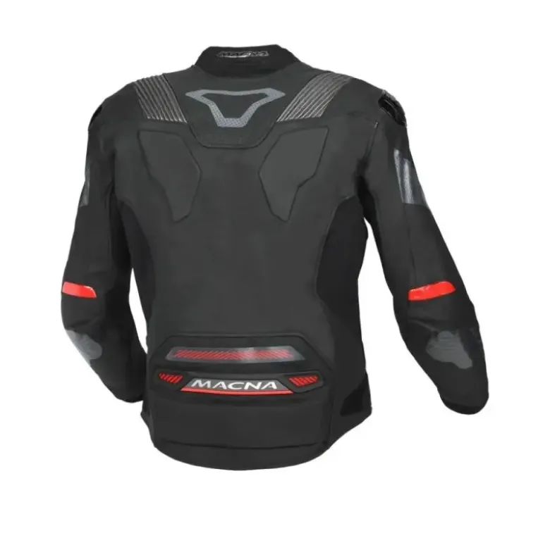 Giacca In Pelle Macna Pointer Nero Rosso