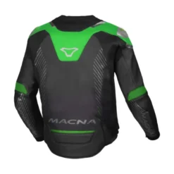 Giacca In Pelle Macna Tronniq Nero Verde