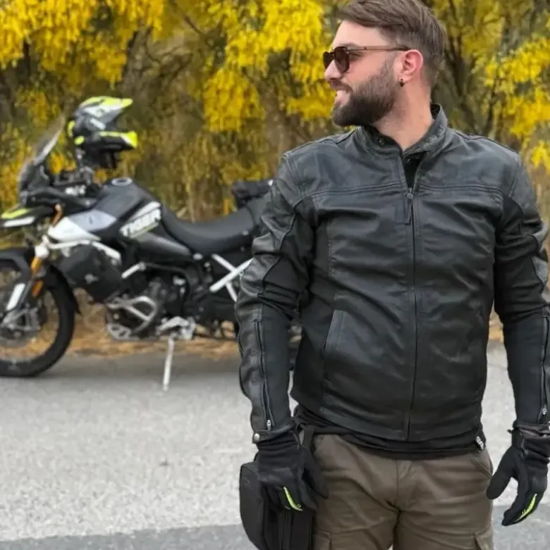 Giacca in Pelle OJ Beast Nero