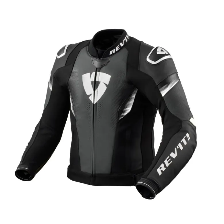Giacca In Pelle Revit Control Nero Bianco