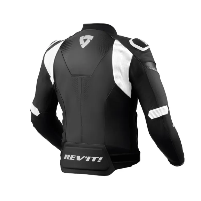 Giacca In Pelle Revit Control Nero Bianco