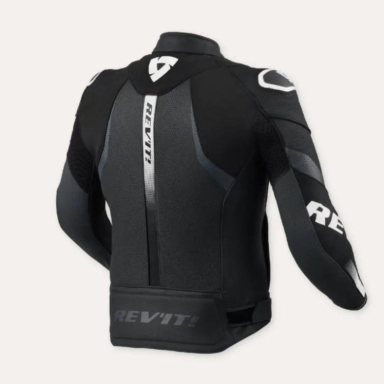 Giacca In Pelle Revit Hyperspeed 3 Air Nero Bianco