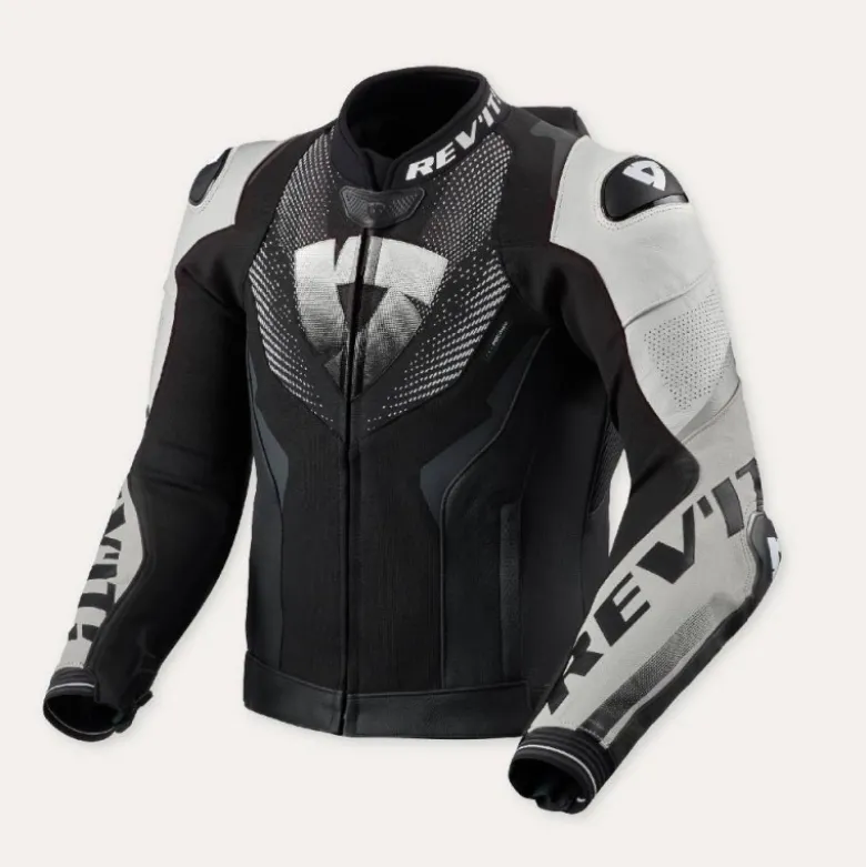 Giacca In Pelle Revit Hyperspeed 3 Pro Nero Bianco