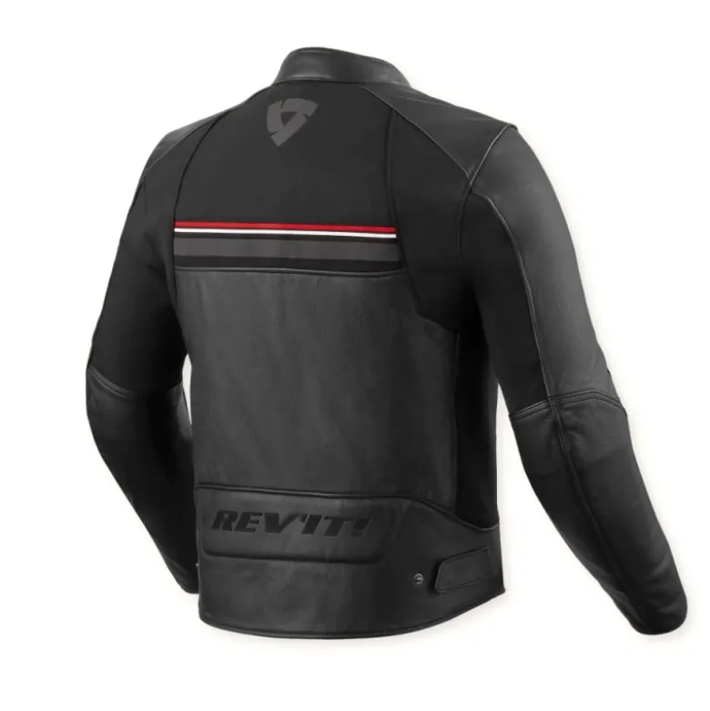 Giacca In Pelle Revit Mile 2 Nero Rosso