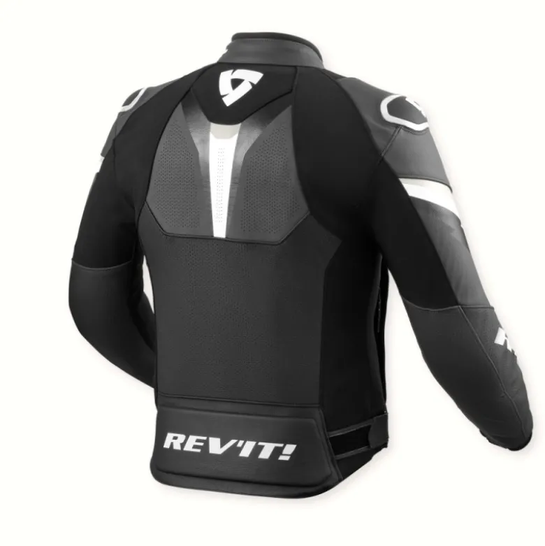 Giacca In Pelle Revit Quantum 3 Nero Antracite