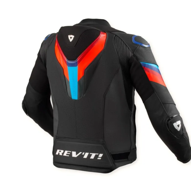 Giacca In Pelle Revit Quantum 3 Pro Nero Blu