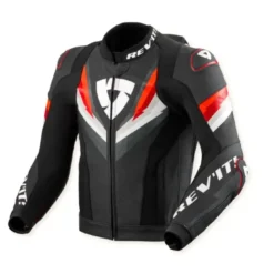Giacca In Pelle Revit Quantum 3 Pro Nero Rosso