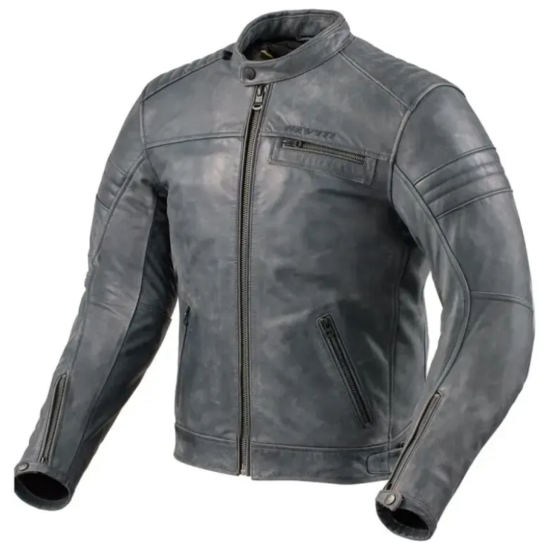 Giacca In Pelle Revit Restless Blu