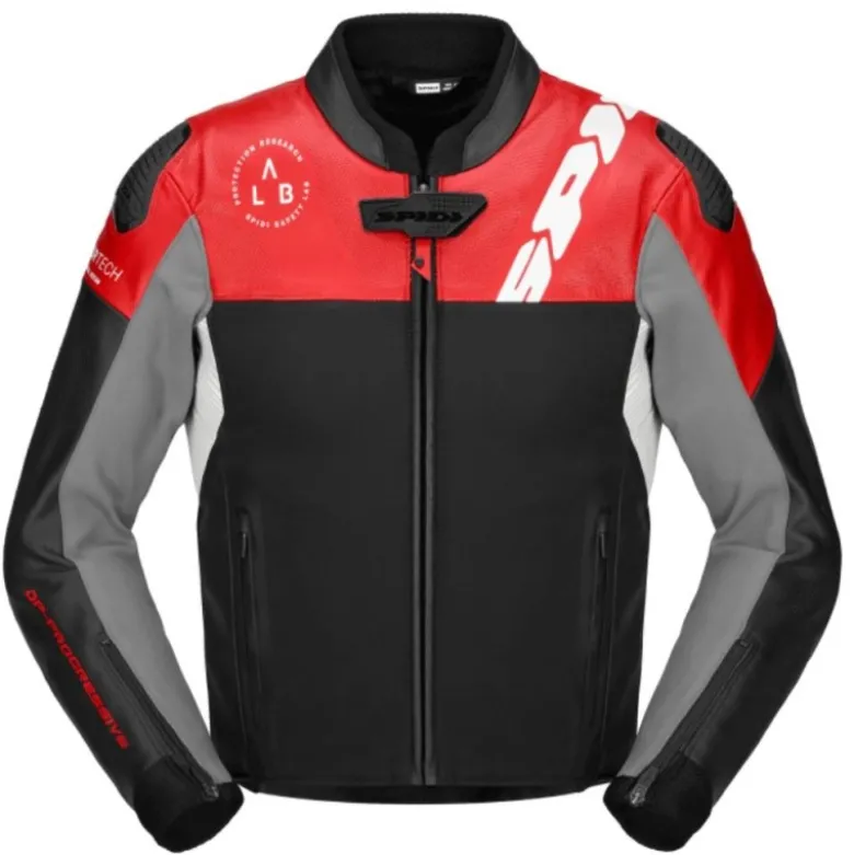 Giacca in Pelle Spidi Dp Progressive Hybrid Perforated Rosso