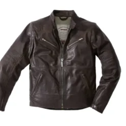 Giacca in Pelle Spidi Garage Marrone