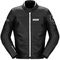 Giacca in Pelle Spidi Genesis Nero Bianco