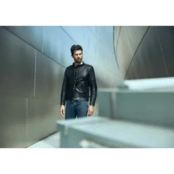 Giacca in Pelle Spidi Rock Nero