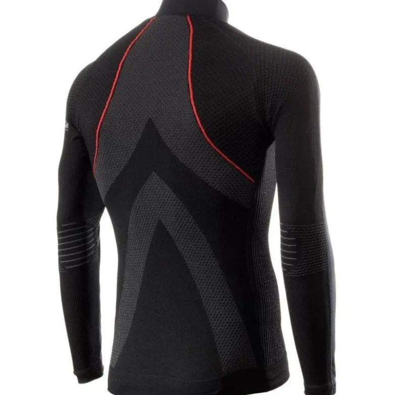 Giacca In Tessuto Antivento Unisex Sixs WIND-JERSEY-WT Nero Rosso