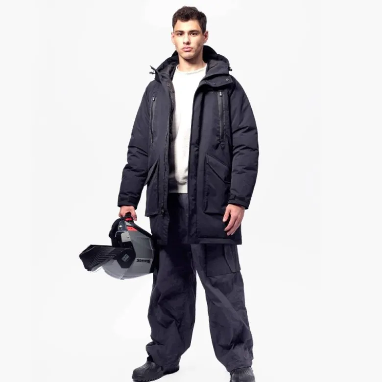 Giacca In Tessuto Blauer Easy Parka Blu