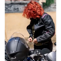 Giacca in Tessuto Donna OJ Flow Lady Nero Rosa