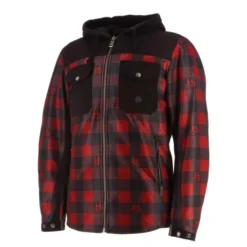 Giacca In Tessuto Helstons Wood Air Canvas Nero Rosso