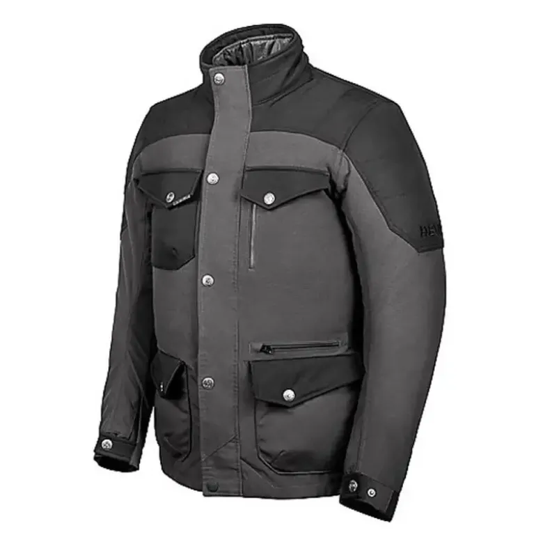 Giacca In Tessuto Hevik Portland Nero Grigio