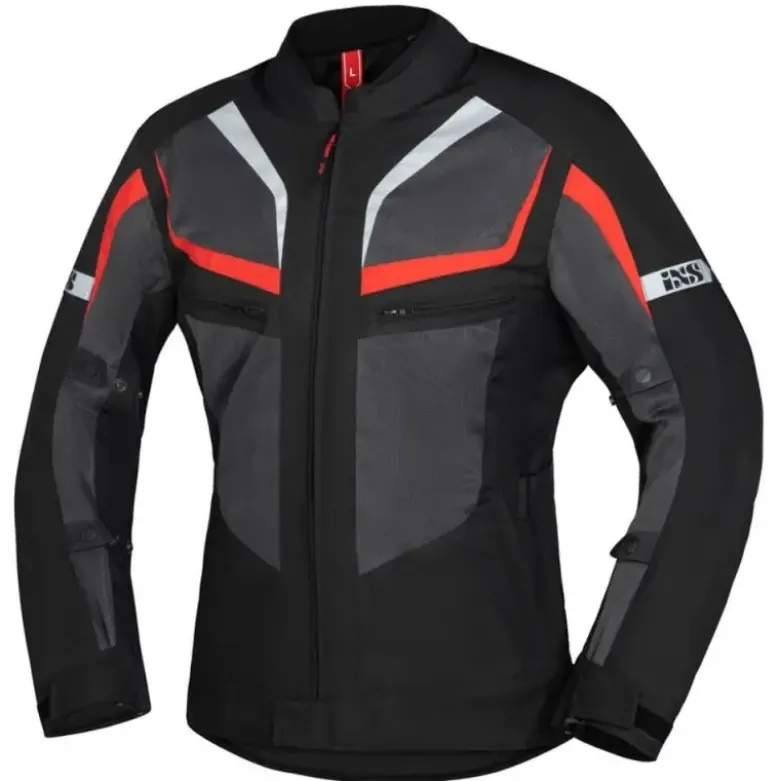 Giacca in Tessuto IXS Gerona Air 1.0 Nero Grigio Rosso