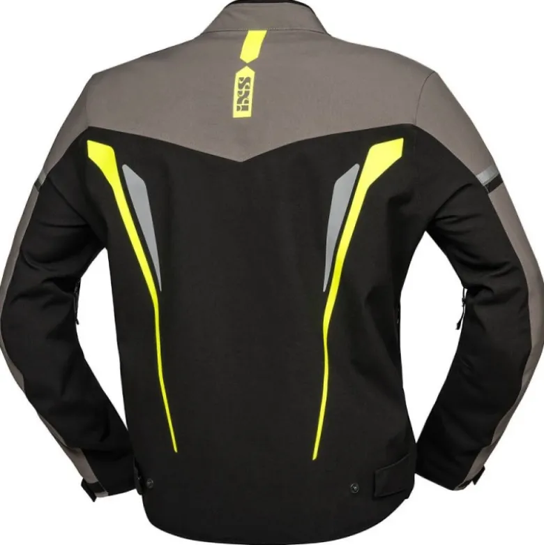 Giacca in Tessuto IXS TS-PRO-ST Plus Nero Grigio Giallo Fluo