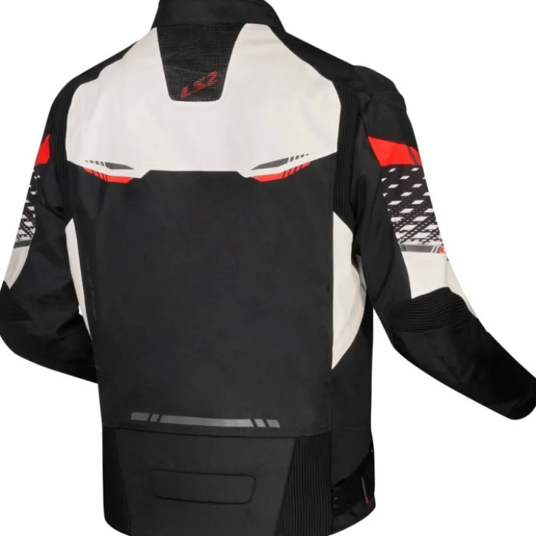 Giacca in Tessuto Ls2 Apex Nero Bianco Rosso