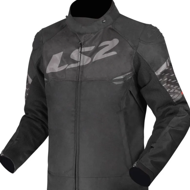 Giacca in Tessuto Ls2 Apex Nero Grigio