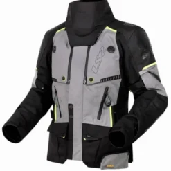 Giacca in Tessuto Ls2 Apollo Nero Grigio Scuro H-V Giallo