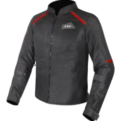 Giacca in Tessuto Ls2 Breeze Nero Rosso
