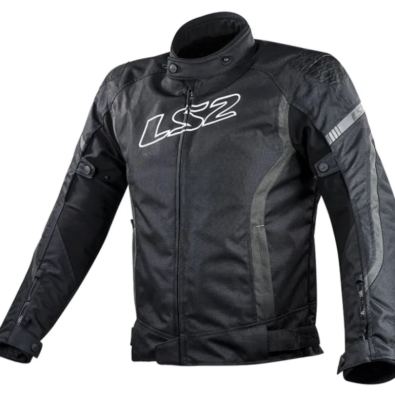 Giacca in Tessuto Ls2 Gate Nero Grigio Scuro