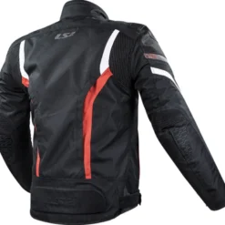 Giacca in Tessuto Ls2 Gate Nero Rosso