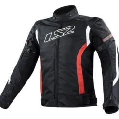 Giacca in Tessuto Ls2 Gate Nero Rosso
