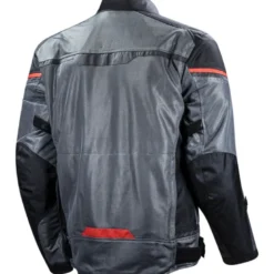 Giacca In Tessuto LS2 Riva Nero Grigio Scuro Rosso