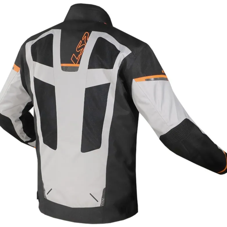 Giacca In Tessuto Ls2 Scout Nero Grigio Arancio