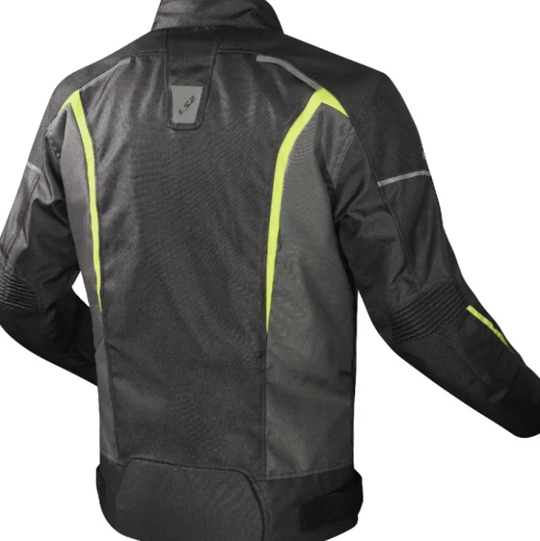 Giacca In Tessuto LS2 Sepang Nero Grigio Giallo Fluo
