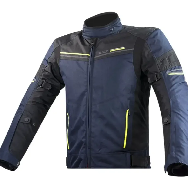 Giacca in Tessuto Ls2 Shadow Blu Nero H-V Giallo