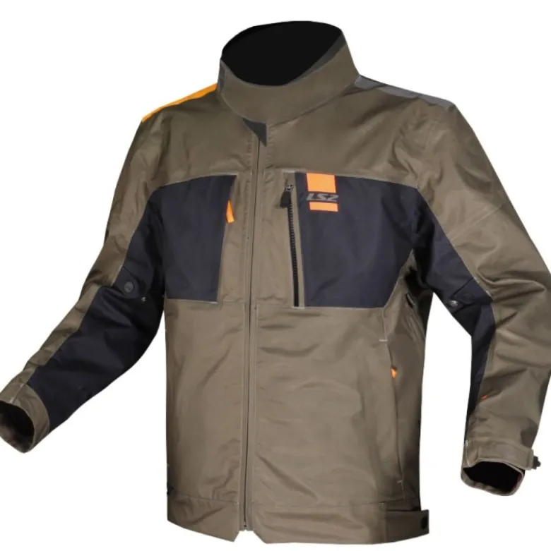 Giacca In Tessuto Ls2 Titanium Verde Blu H-V Arancio