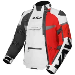 Giacca In Tessuto Ls2 X-Master Nero Grigio Rosso