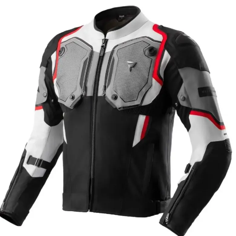 Giacca In Tessuto Rebelhorn Borg II Nero Grigio Rosso