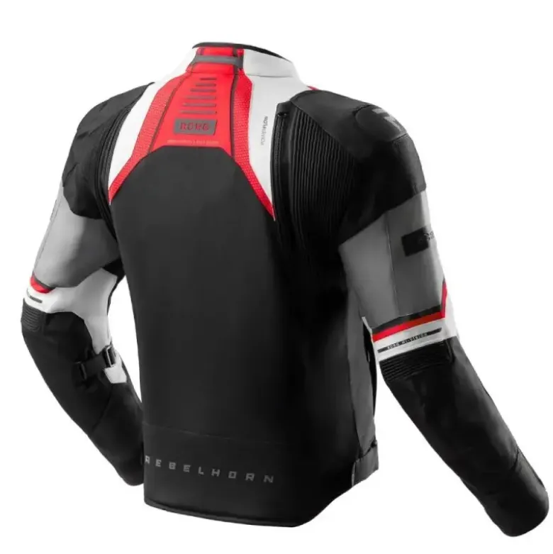 Giacca In Tessuto Rebelhorn Borg II Nero Grigio Rosso