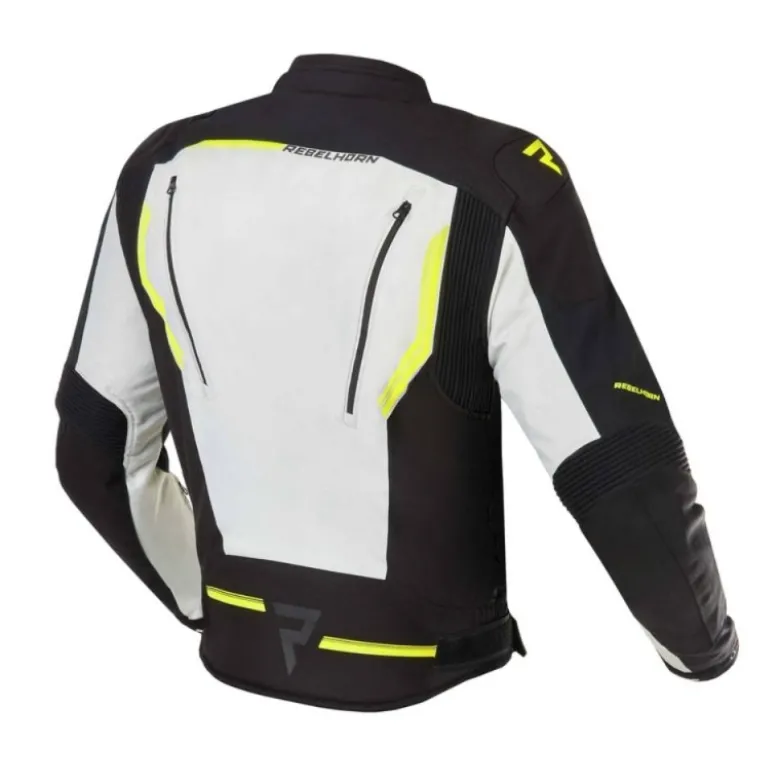 Giacca In Tessuto Rebelhorn Borg Nero Grigio Giallo Fluo