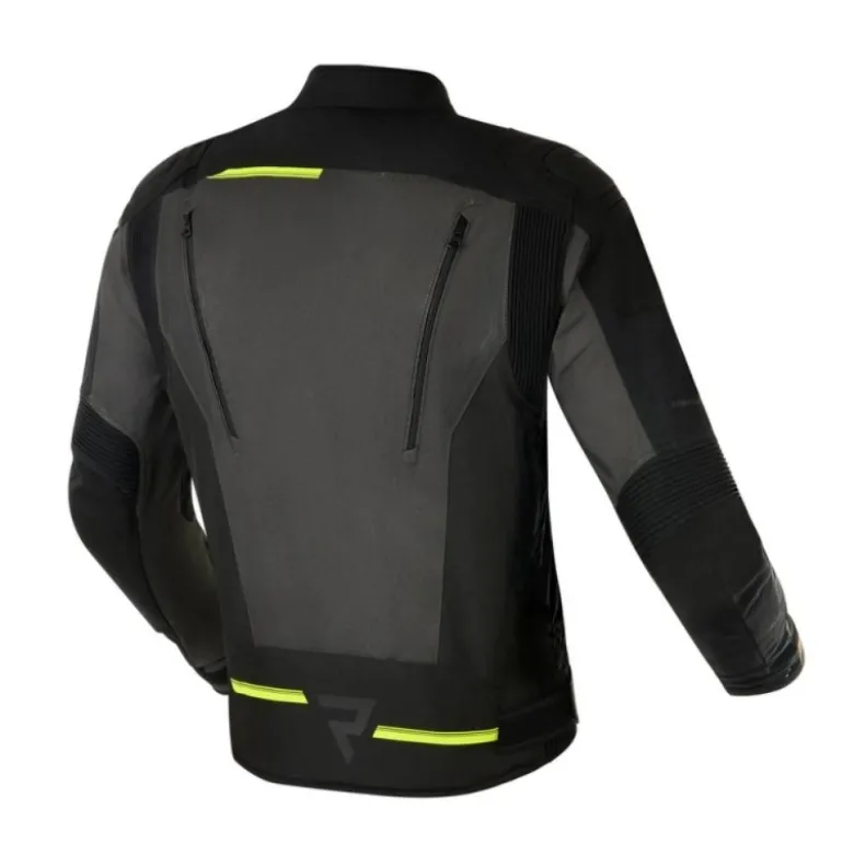 Giacca In Tessuto Rebelhorn Borg Nero Grigio Scuro Giallo Fluo