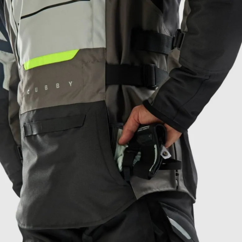 Giacca In Tessuto Rebelhorn Cubby V Nero Grigio Giallo Fluo