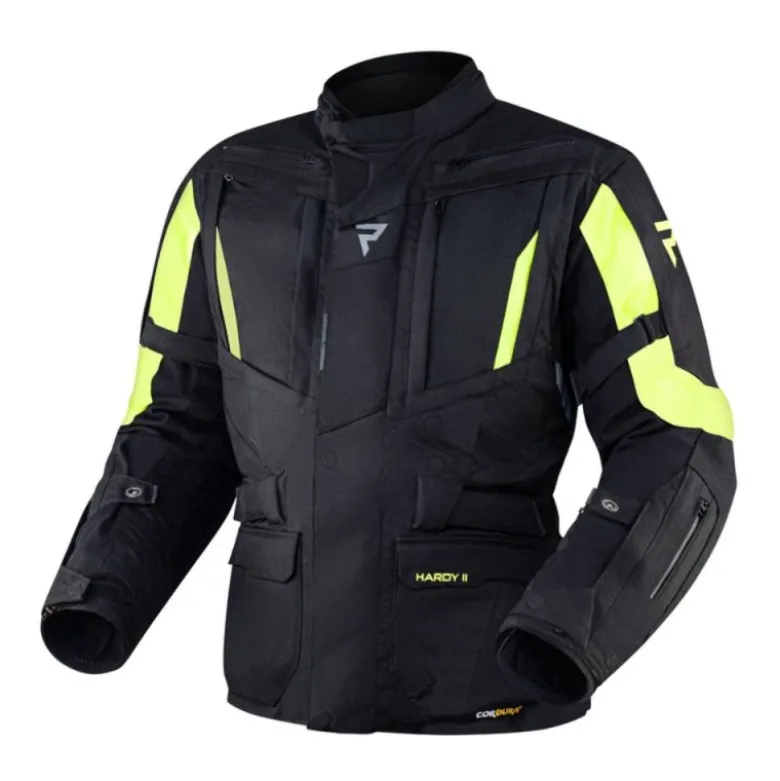 Giacca In Tessuto Rebelhorn Hardy II Nero Giallo Fluo