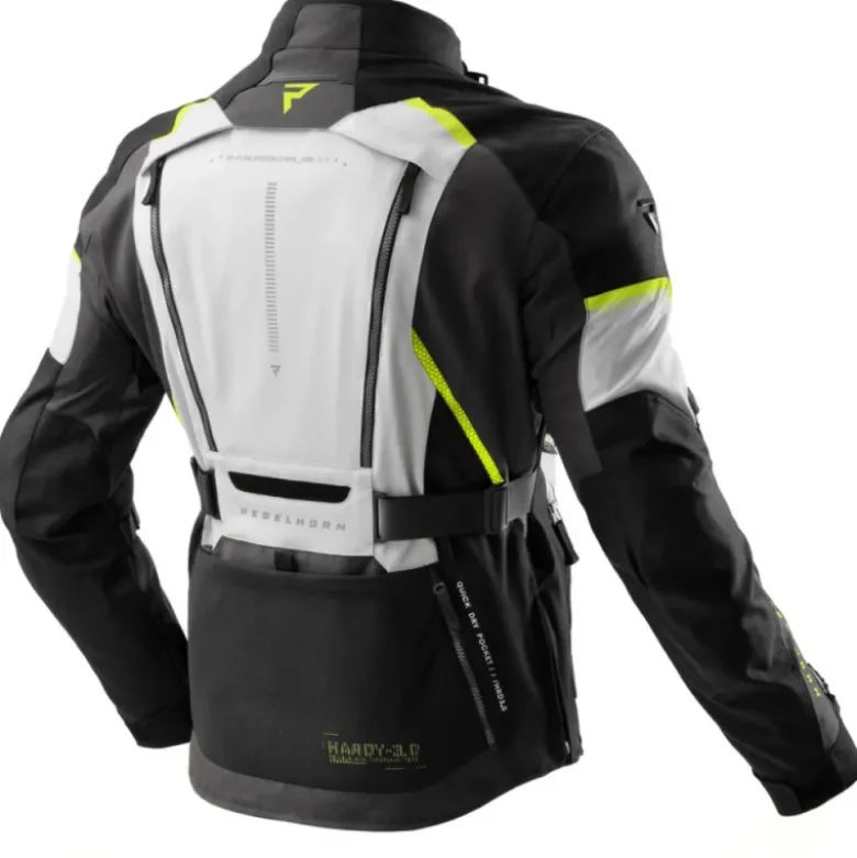 Giacca In Tessuto Rebelhorn Hardy 3.0 Nero Grigio Giallo Fluo