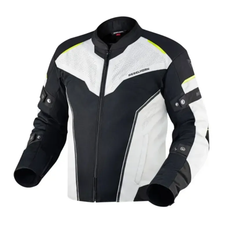 Giacca In Tessuto Rebelhorn HiFlow IV Nero Argento Giallo Fluo