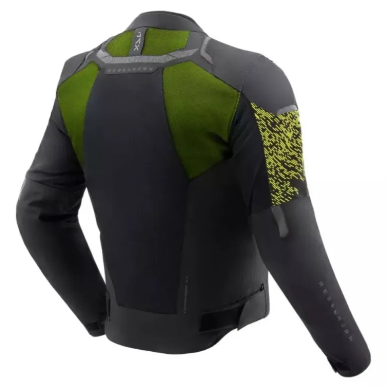Giacca In Tessuto Rebelhorn Jax Nero Grigio Giallo Fluo
