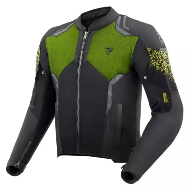 Giacca In Tessuto Rebelhorn Jax Nero Grigio Giallo Fluo
