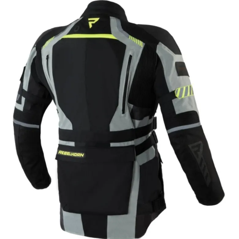 Giacca In Tessuto Rebelhorn Patrol Grigio Nero Giallo Fluo