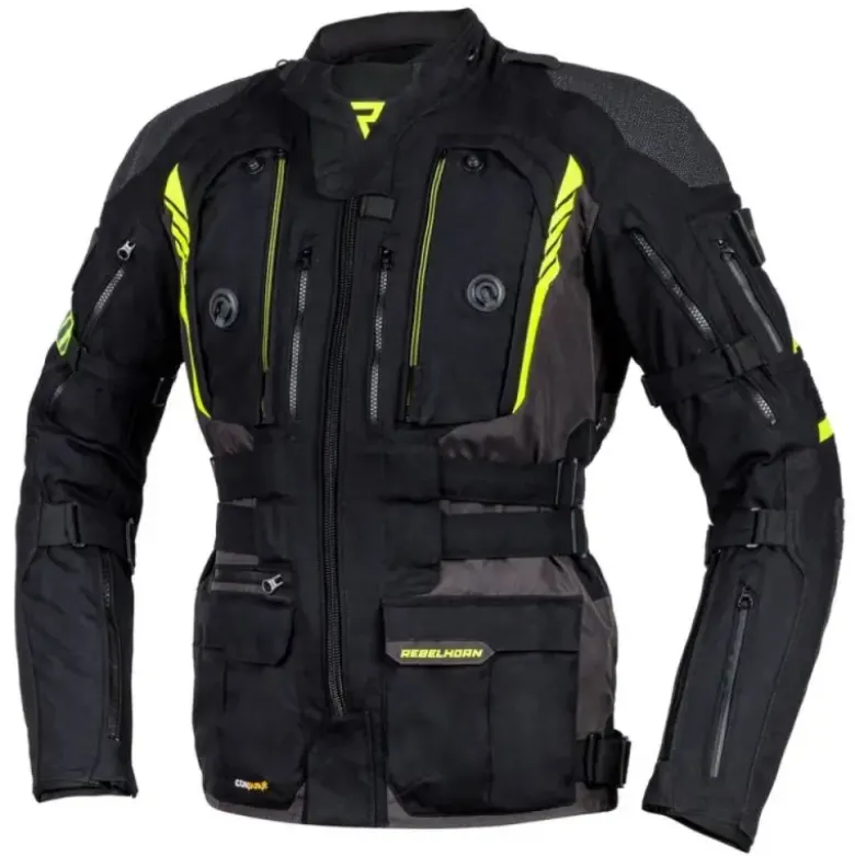 Giacca In Tessuto Rebelhorn Patrol Nero Giallo Fluo
